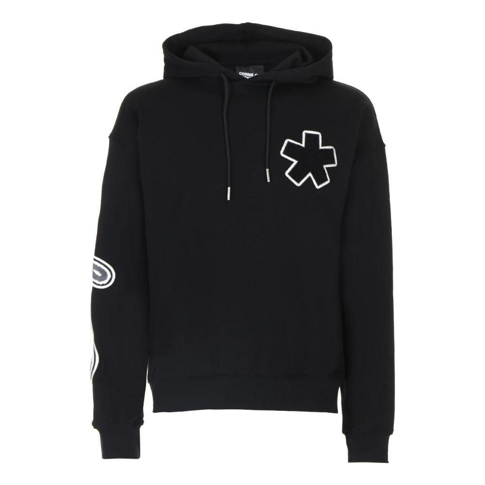 Comme Des Fuckdown Black Cotton Men's Hooded Sweater Comme Des Fuckdown