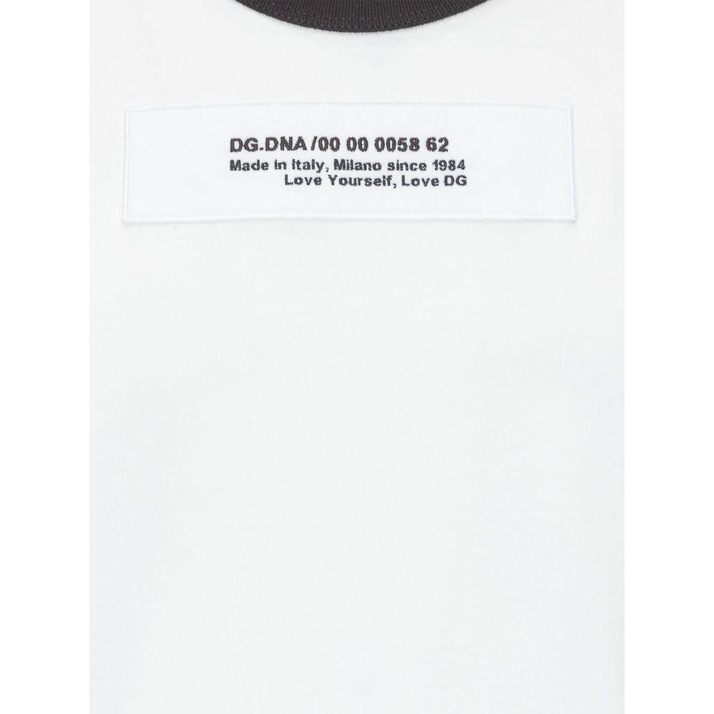 Dolce & Gabbana White Cotton T-Shirt Dolce & Gabbana