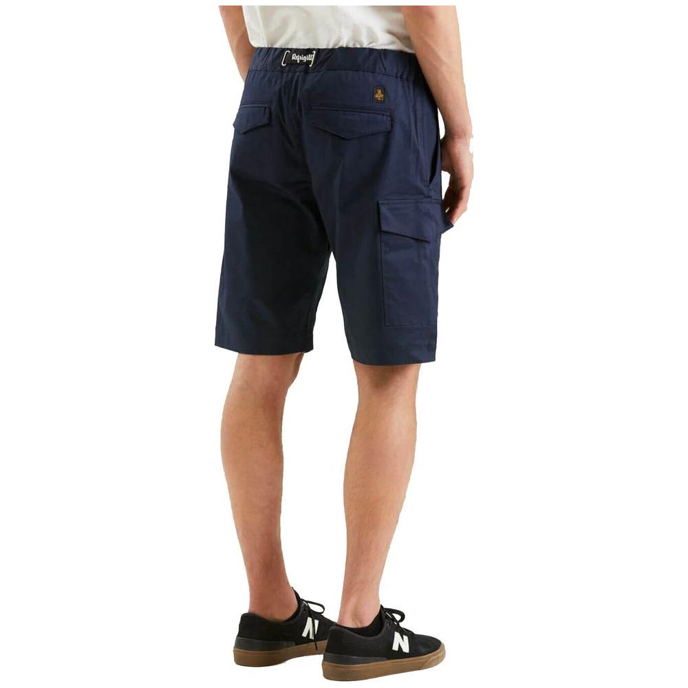 Refrigiwear Elegant Blue Cotton Blend Shorts Refrigiwear