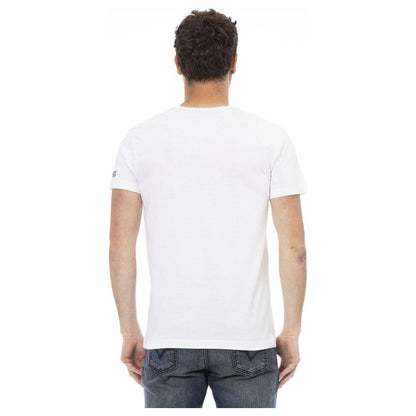 Trussardi Action White Cotton Men T-Shirt