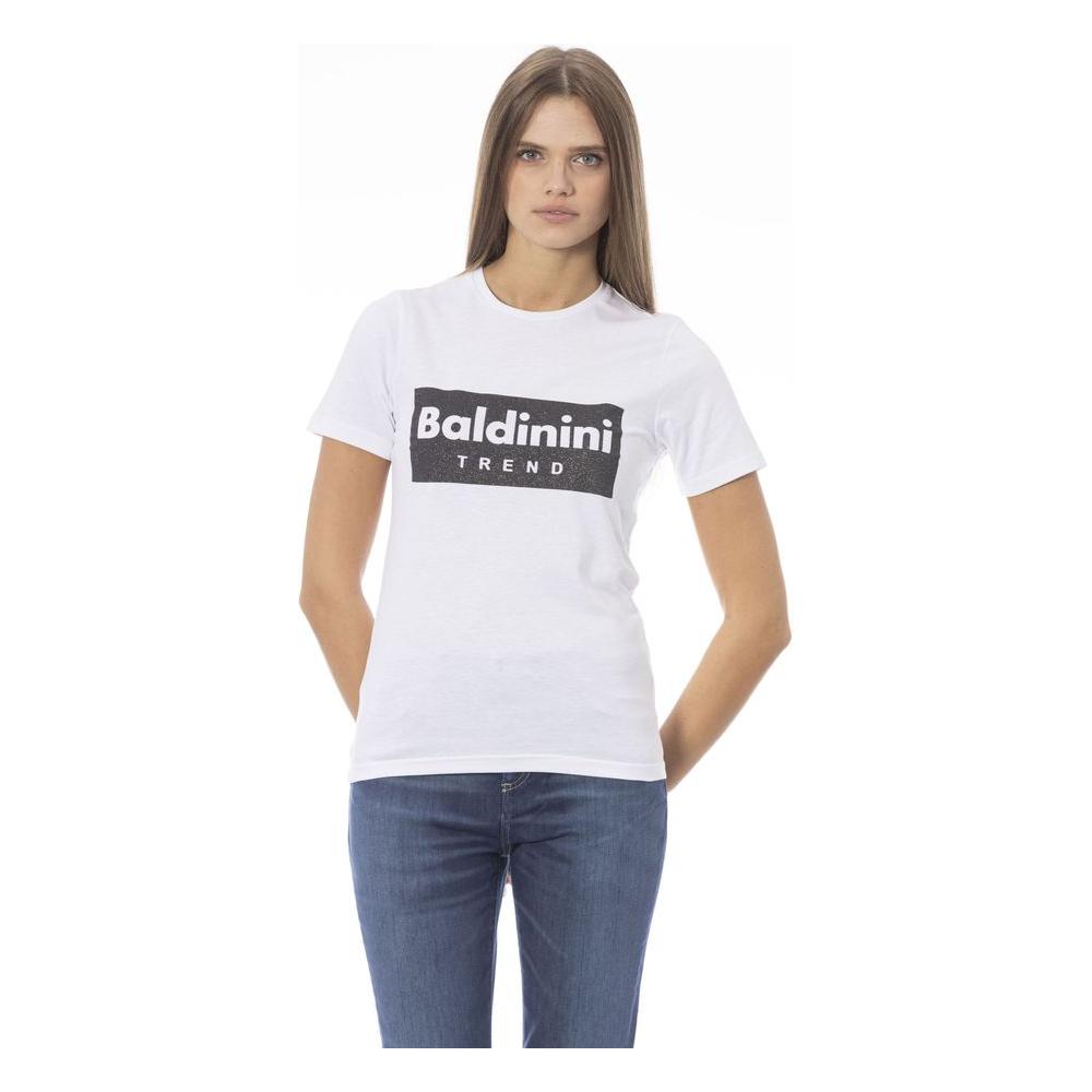 Baldinini Trend White Cotton Women T-Shirt Baldinini Trend