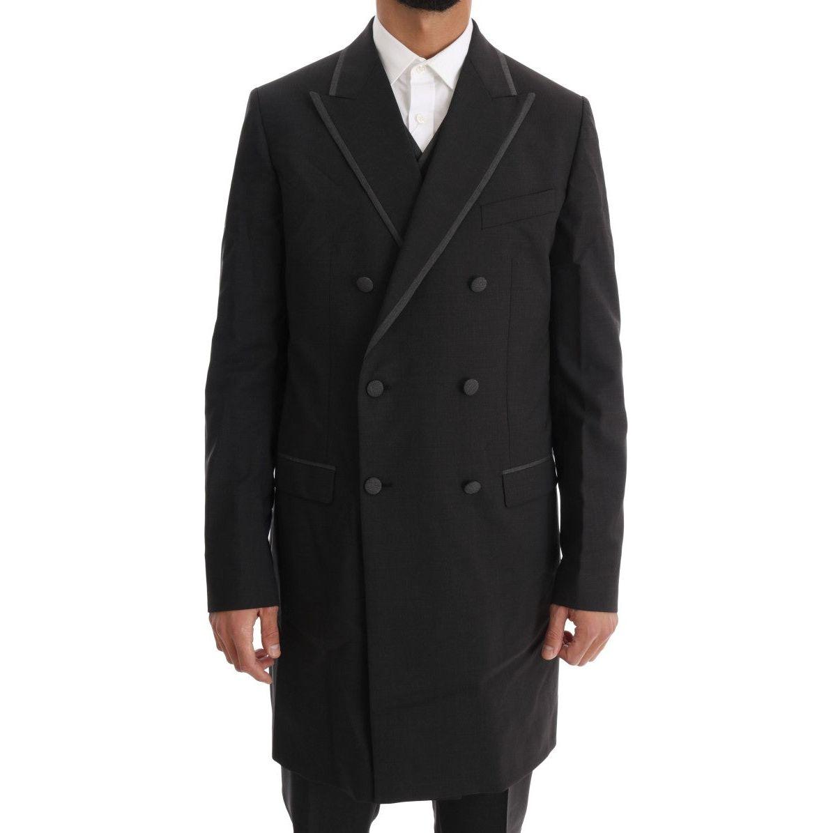 Dolce & Gabbana Gray Wool Stretch 3 Piece Two Button Suit 1728,67345645728,Clothing,Dolce & Gabbana,Gray,IT48 | M,Men,Men - Clothing,New with tags,Suits & Blazers - Clothing,Suits - Men - Clothing,Three-Piece Suits - Suits & Blazers - Clothing