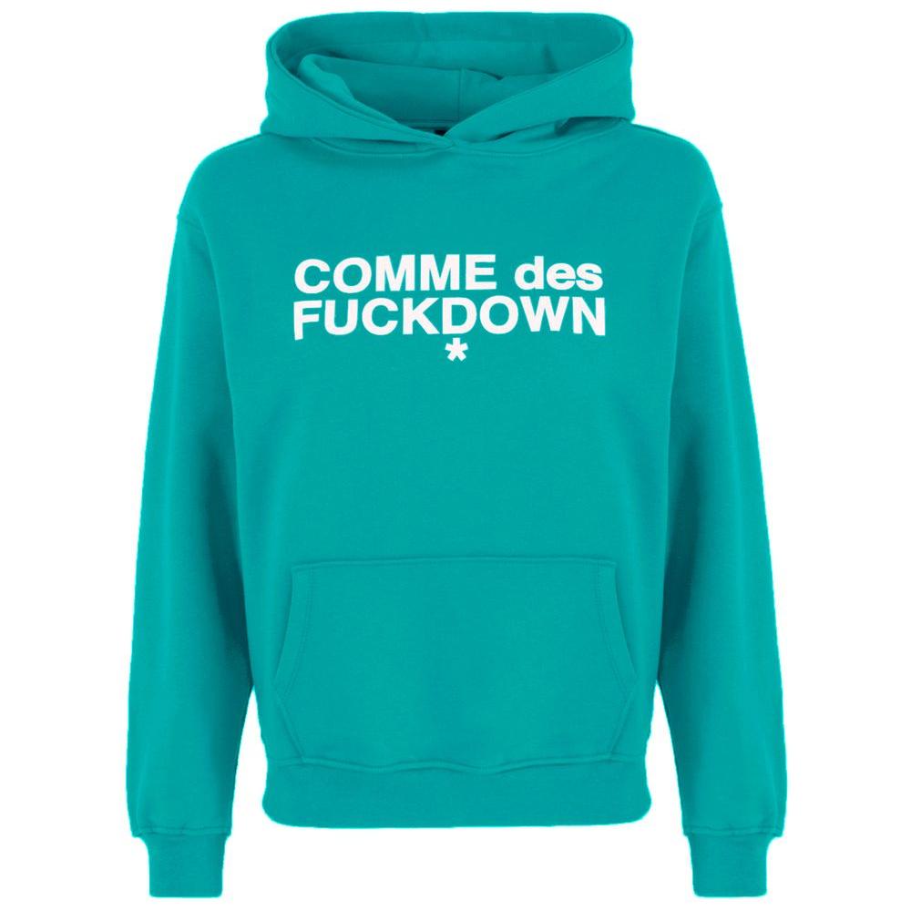 Comme Des Fuckdown Green Cotton Sweater Comme Des Fuckdown