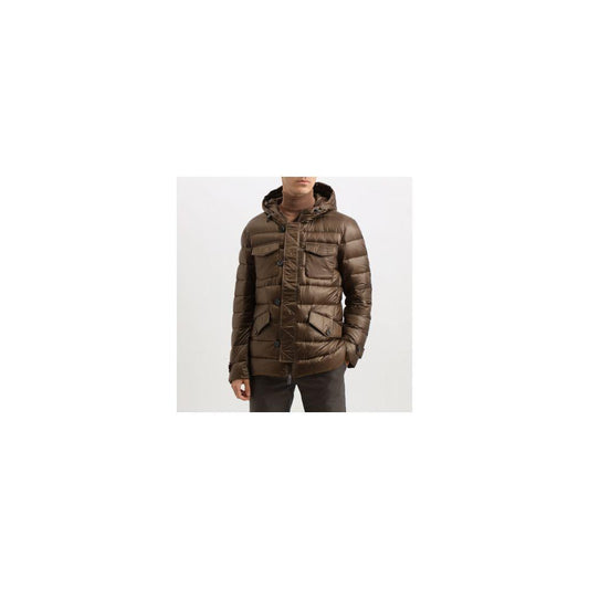 Add Brown Polyamide Jacket Add Beige