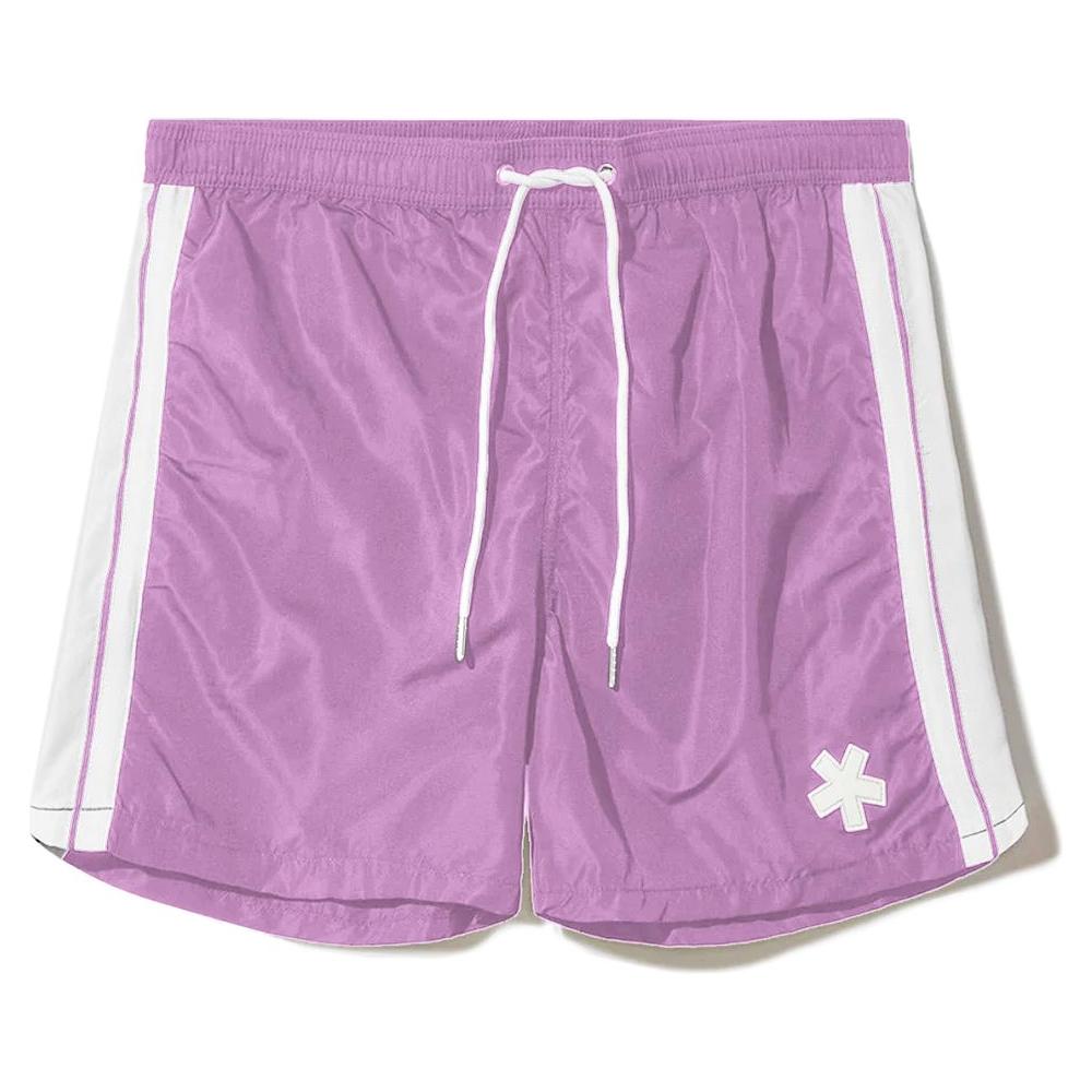 Comme Des Fuckdown Purple Polyester Men Swimwear Comme Des Fuckdown