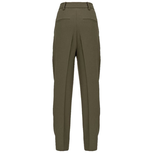 Green Polyester Jeans & Pant