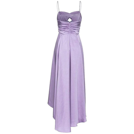 Purple Polyester Dress