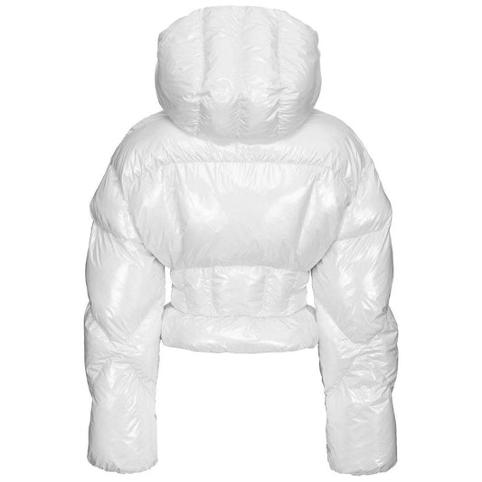 White Nylon Jackets & Coat