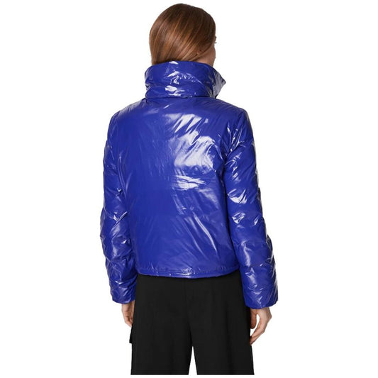 Blue Nylon Jackets & Coat