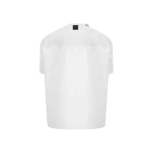 Emporio Armani White Cotton Sweater Emporio Armani