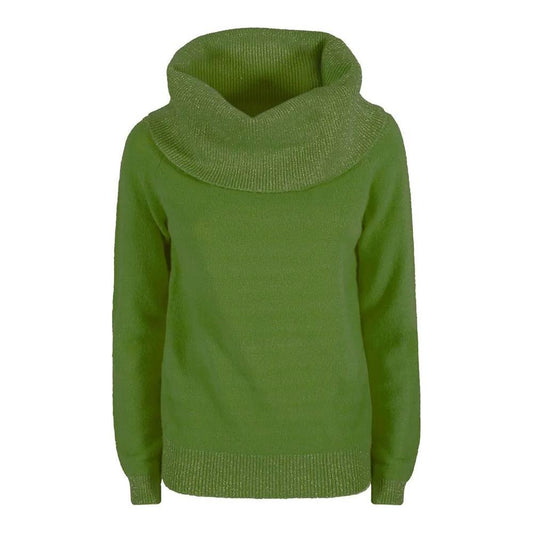 Yes Zee Green Viscose Sweater Yes Zee