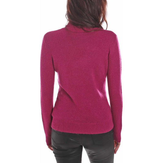 Yes Zee Fuchsia Viscose Sweater Yes Zee Maroon