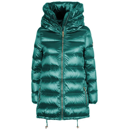 Yes Zee Green Nylon Women Jacket Yes Zee