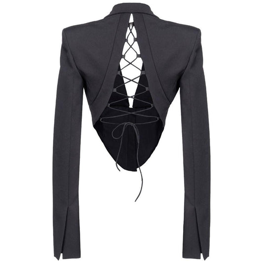 PINKO Black Viscose Suits & Blazer PINKO