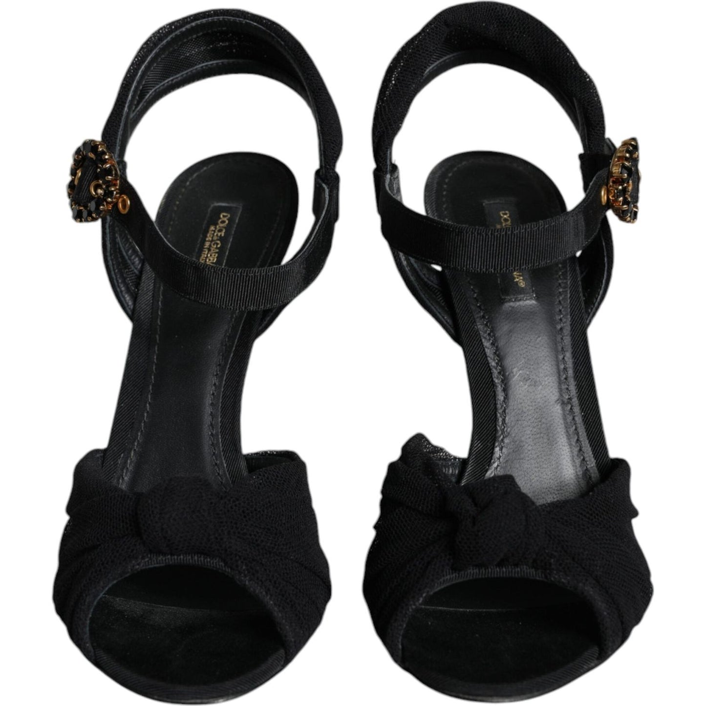 Dolce & Gabbana Black KEIRA Heels Ankle Strap Sandals Shoes Dolce & Gabbana