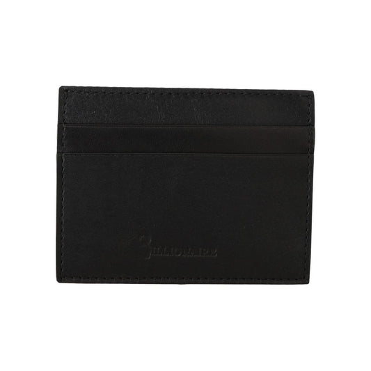 Exquisite Black Leather Men's Wallet