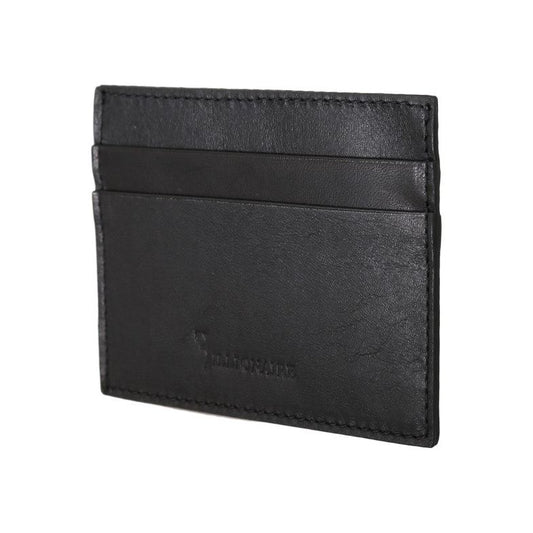 Exquisite Black Leather Men's Wallet