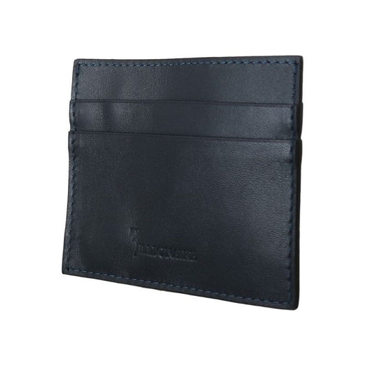 Opulent Blue Leather Men's Wallet