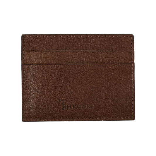 Elegant Leather Men's Wallet in Brown