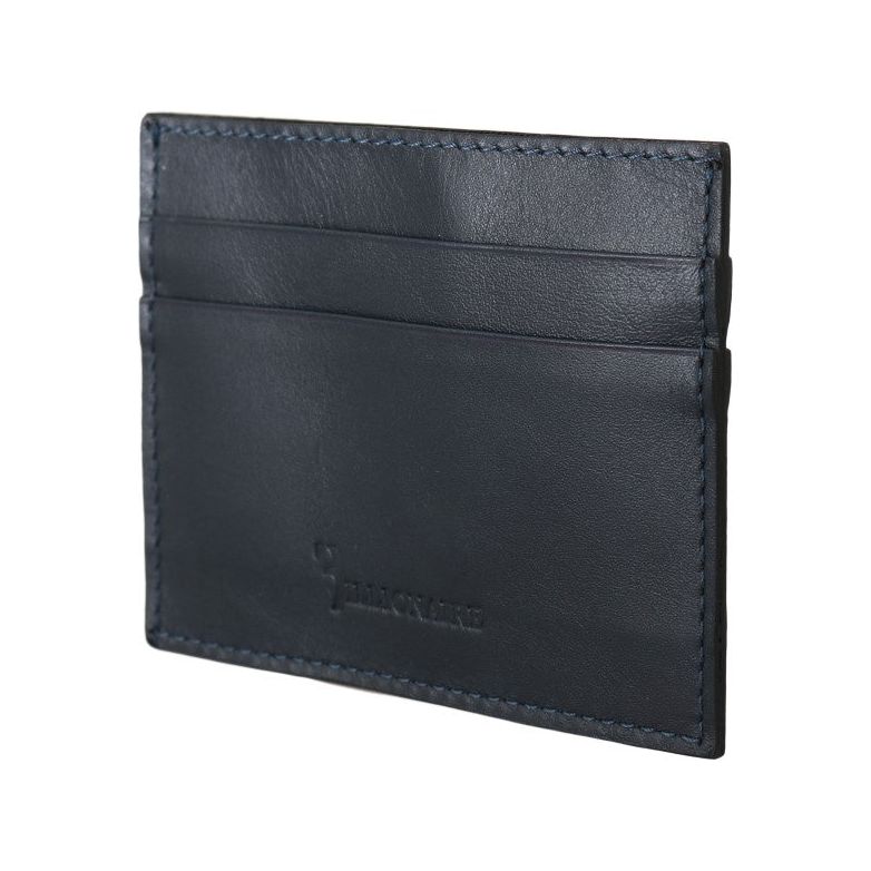 Billionaire Italian Couture Elegant Blue Leather Men's Wallet Wallet Billionaire Italian Couture