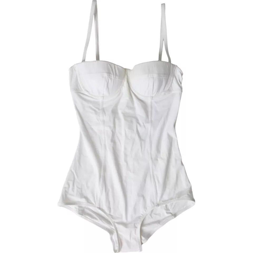 Dolce & Gabbana White Swimsuit One Piece Women Beachwear Bikini Dolce & Gabbana