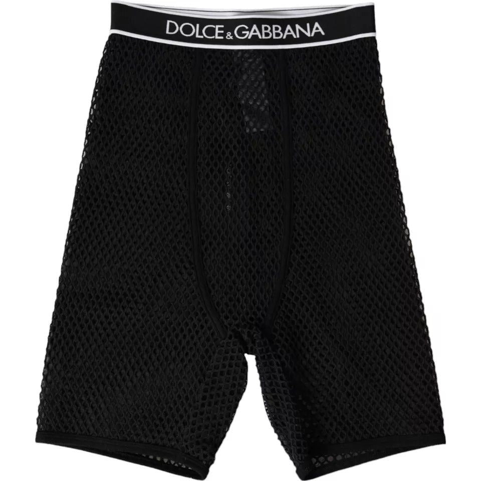 Dolce & Gabbana Black Cotton Stretch Women Cycling Underwear Dolce & Gabbana