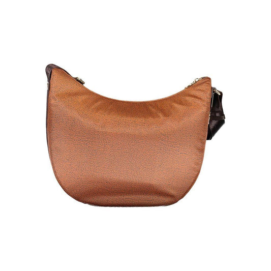 Borbonese Brown Polyester Handbag Borbonese