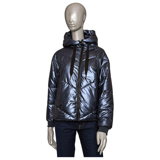 Baldinini Trend Blue Polyester Women Jacket Baldinini Trend