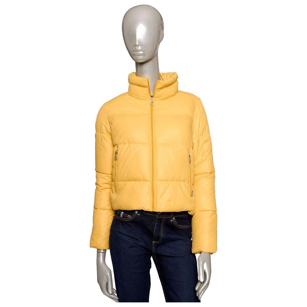 Baldinini Trend Yellow Polyester Women Jacket Baldinini Trend