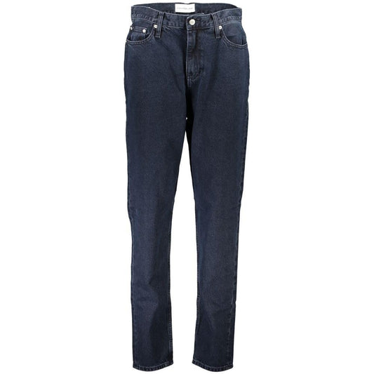 Calvin Klein Blue Cotton Jeans & Pant