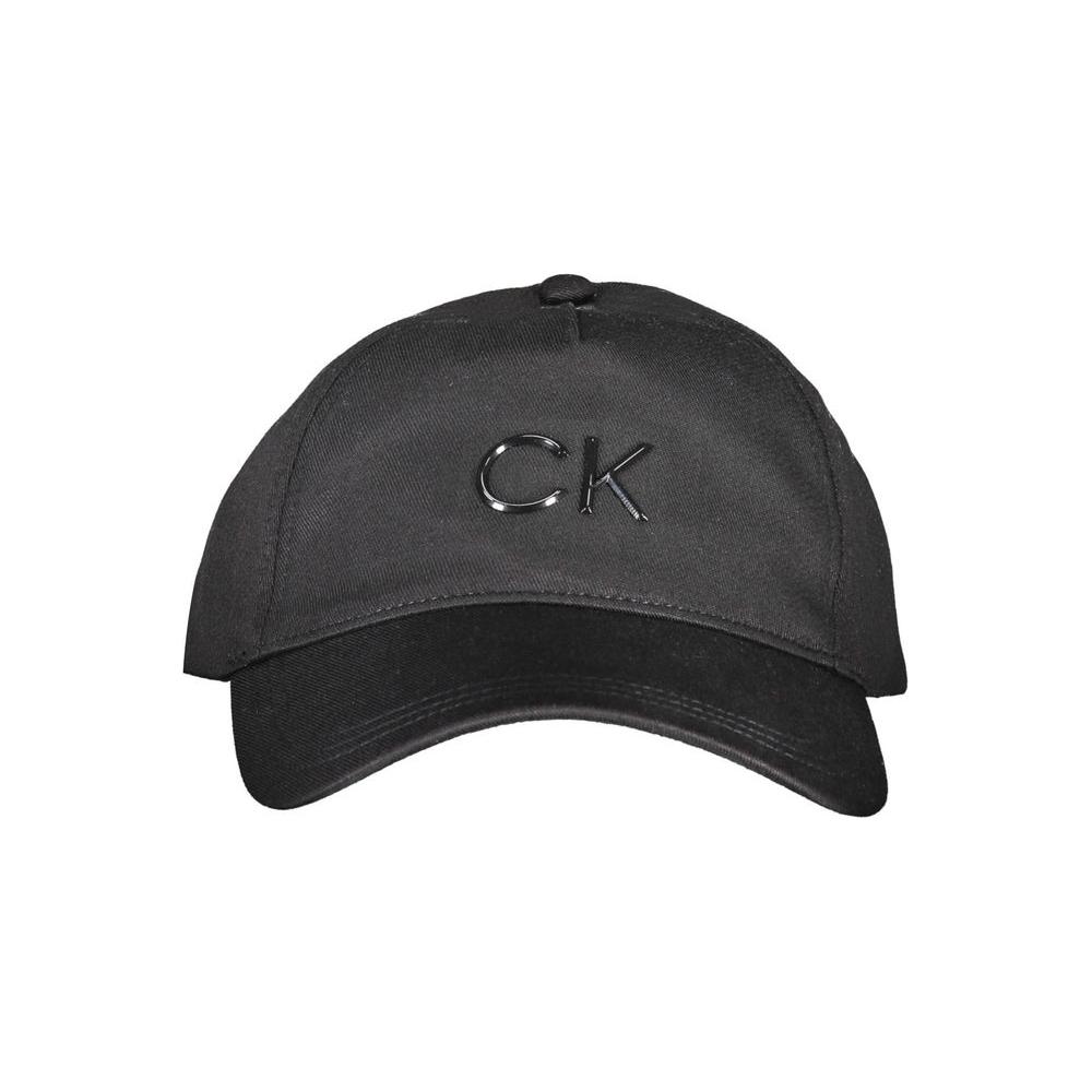 Calvin Klein Black Cotton Hat Calvin Klein