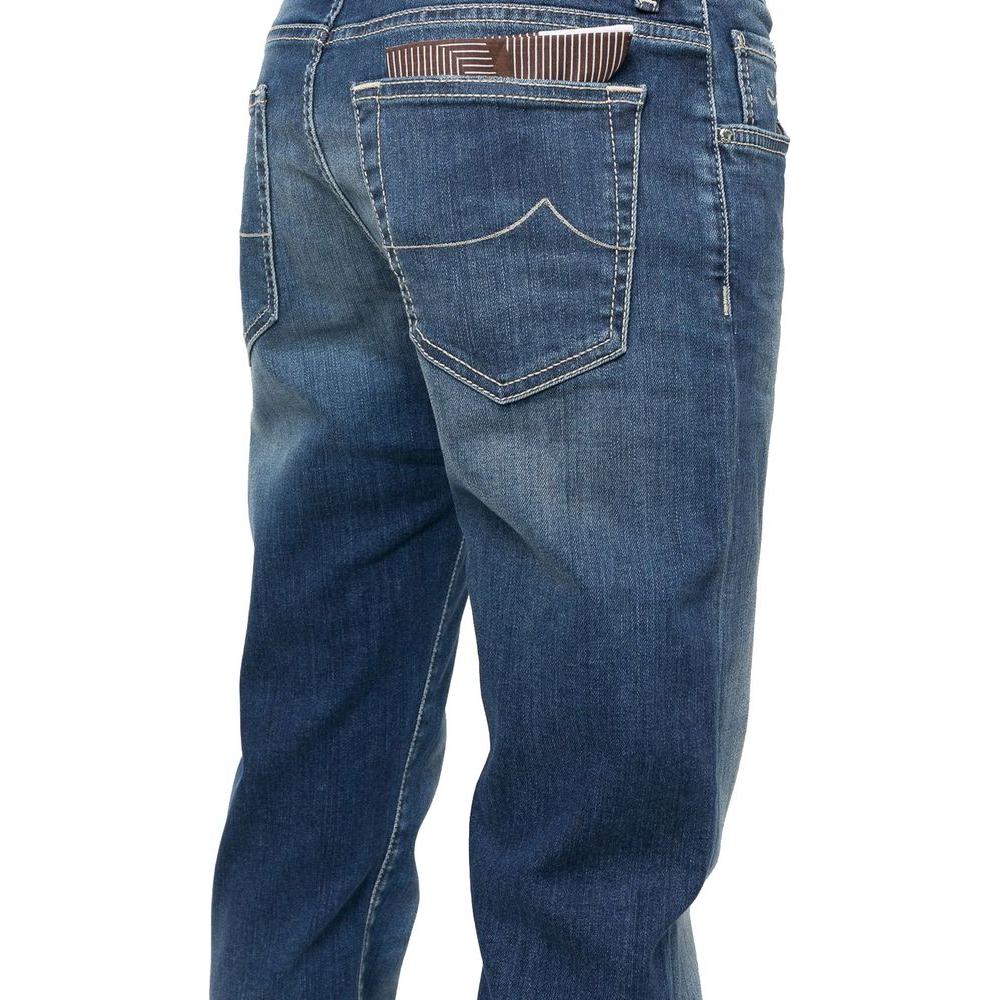 Jacob Cohen Blue Cotton Jeans & Pant Jacob Cohen