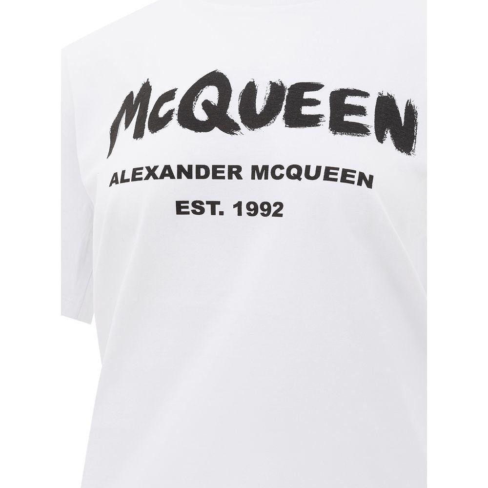 Alexander McQueen White Cotton Tops & T-Shirt Alexander McQueen