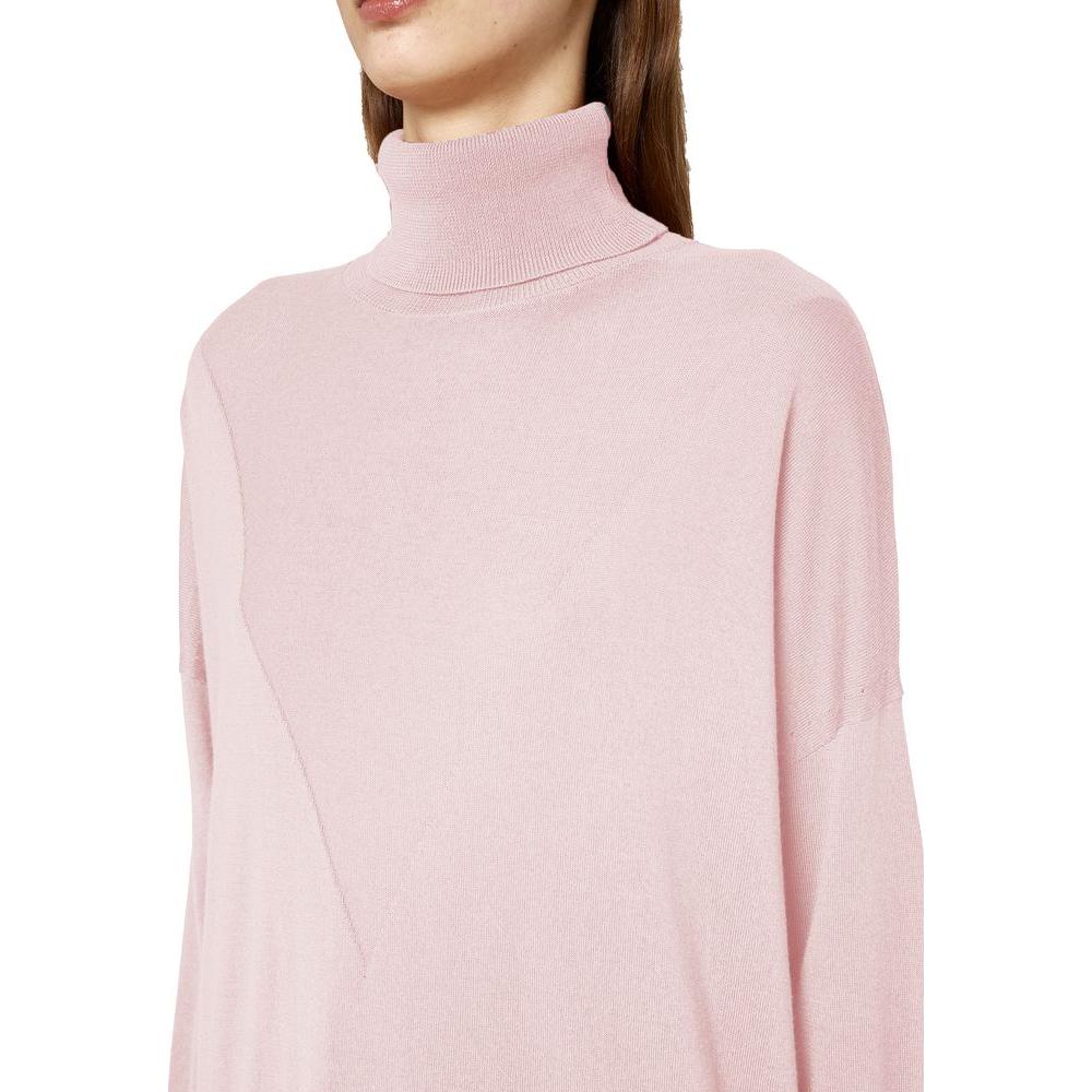 Alpha Studio Pink Silk Sweater Alpha Studio