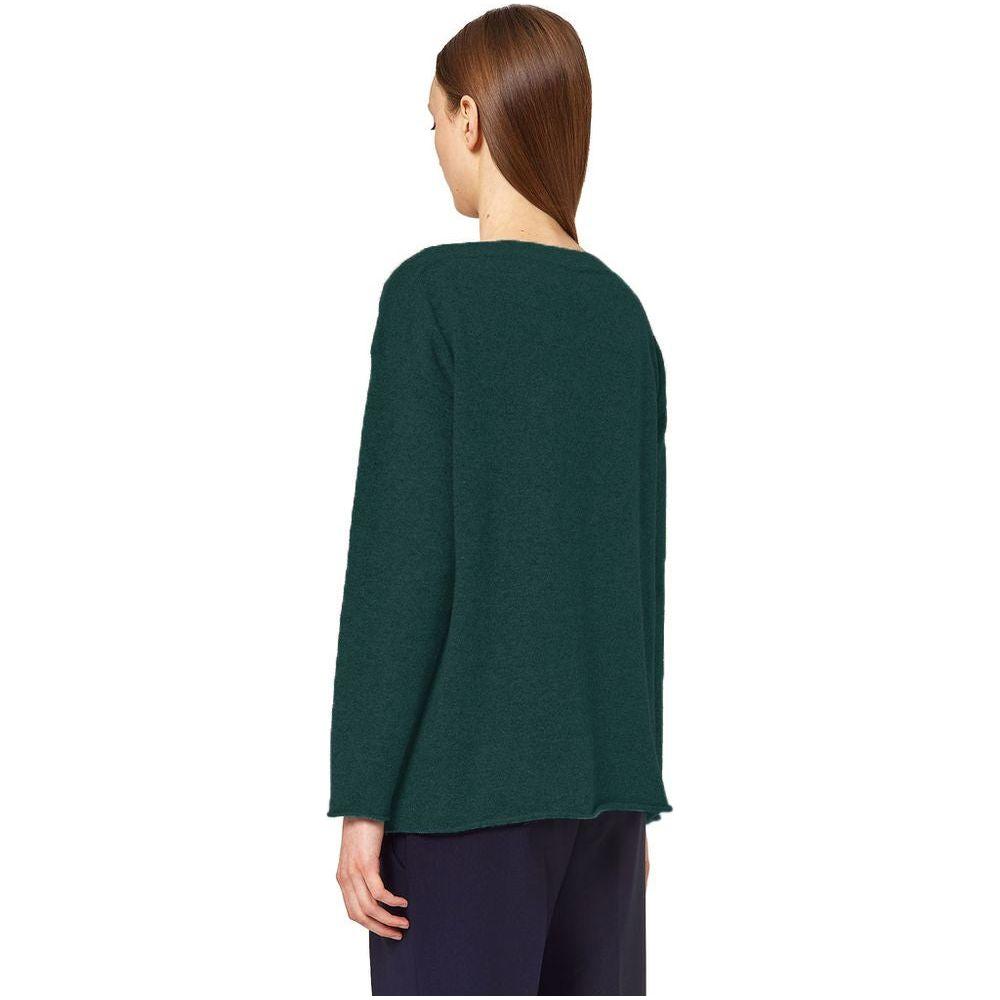 Alpha Studio Green Silk Sweater Alpha Studio