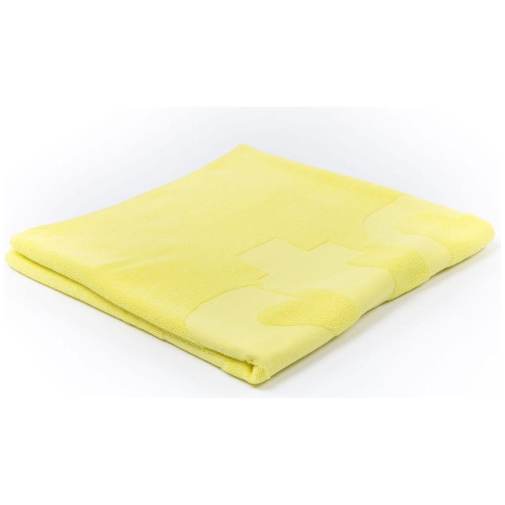 Just Cavalli Yellow Cotton Men Beach Towel Just Cavalli