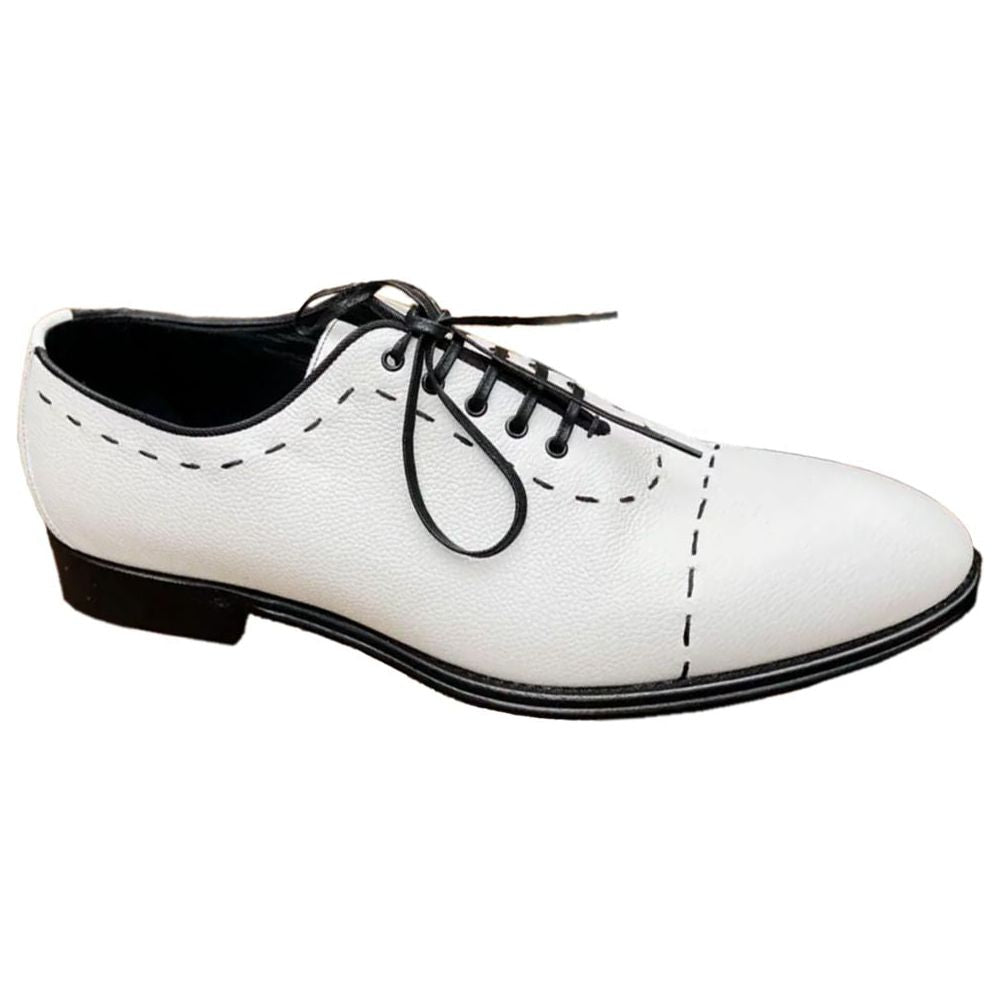 Dolce & Gabbana White Leather Di Calfskin Formal Dolce & Gabbana