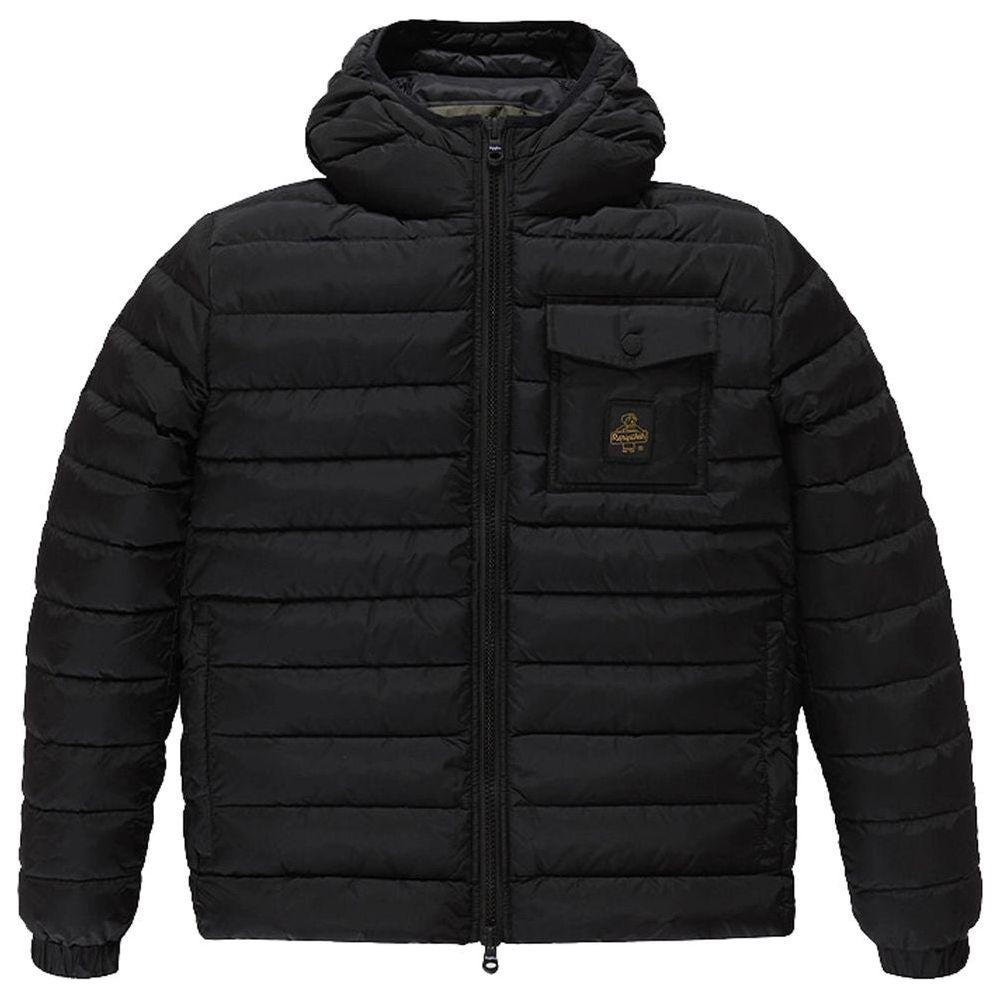 Refrigiwear Black Nylon Men Jacket Refrigiwear