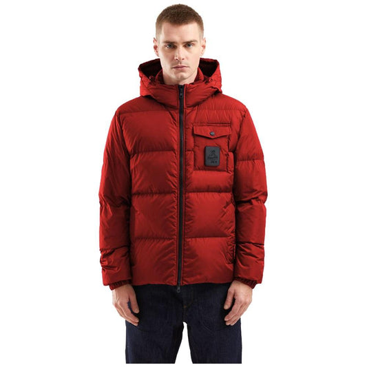 Refrigiwear Red Nylon Men Jacket Refrigiwear