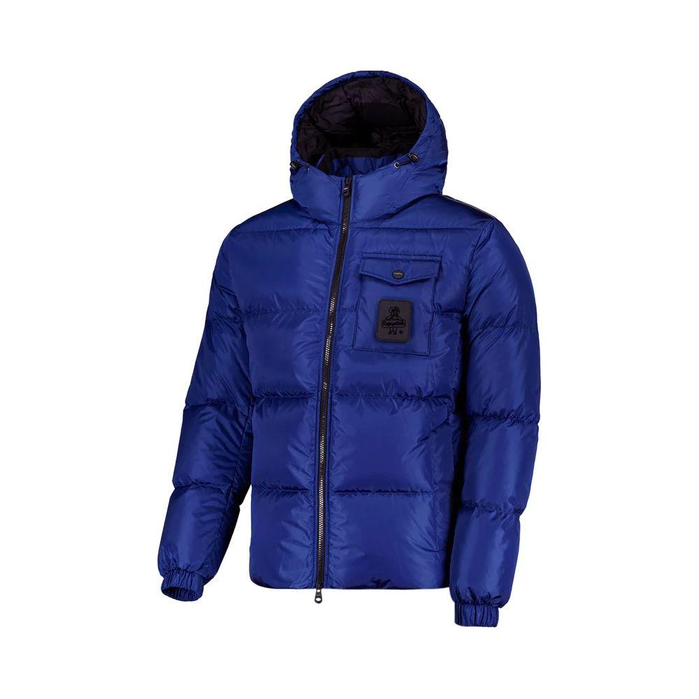 Refrigiwear Blue Nylon Men Jacket Refrigiwear