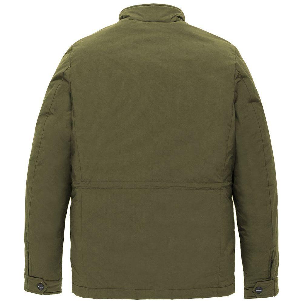 Refrigiwear Green Nylon Men Jacket Refrigiwear