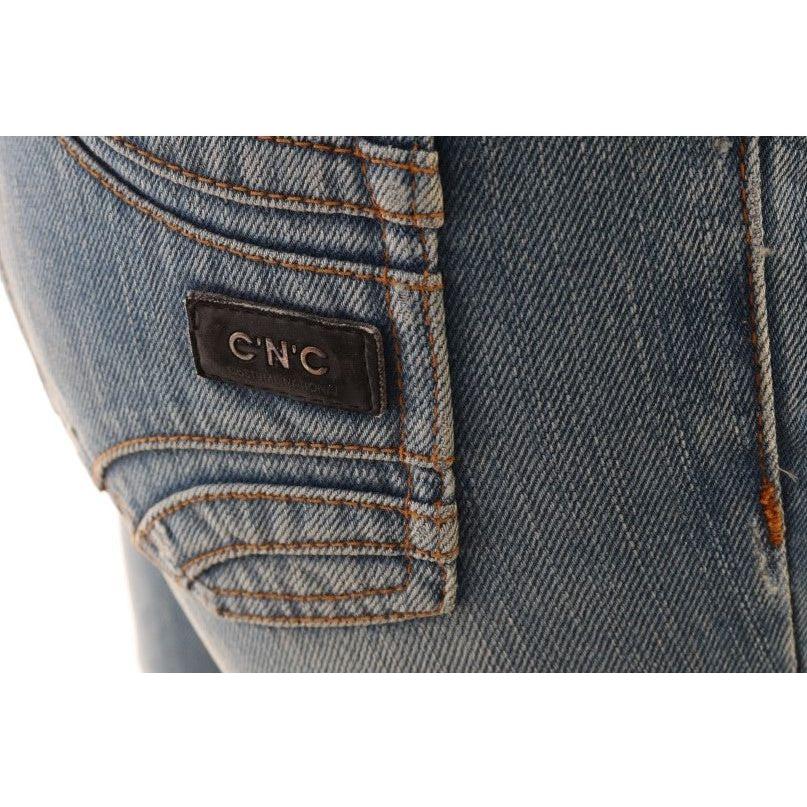 Costume National Chic Classic Fit Straight Blue Jeans Costume National