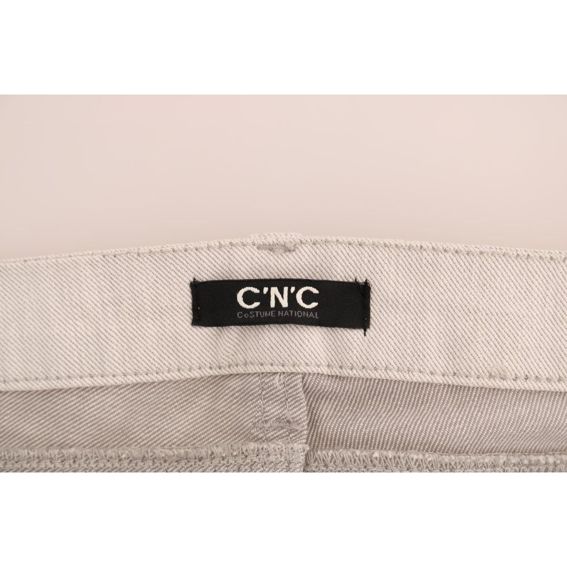 Costume National Chic White Slim-Fit Stretch Jeans Costume National