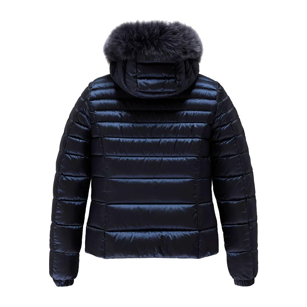 Refrigiwear Blue Nylon Women Jacket Refrigiwear