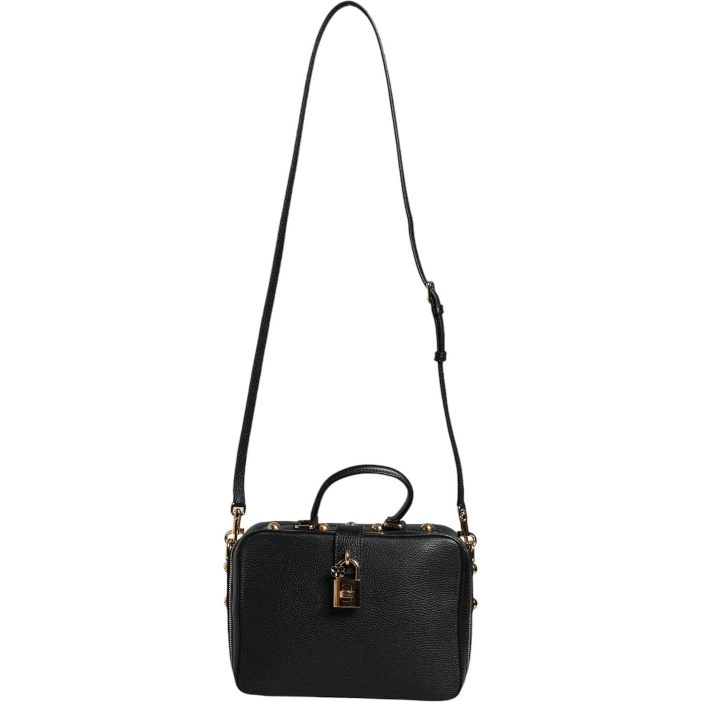 Dolce & Gabbana Black Calfskin Leather Welcome Handbag Bag Dolce & Gabbana