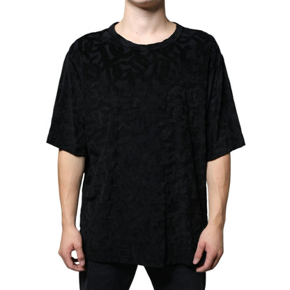 Dolce & Gabbana Black DG Mania Logo Print T-shirt