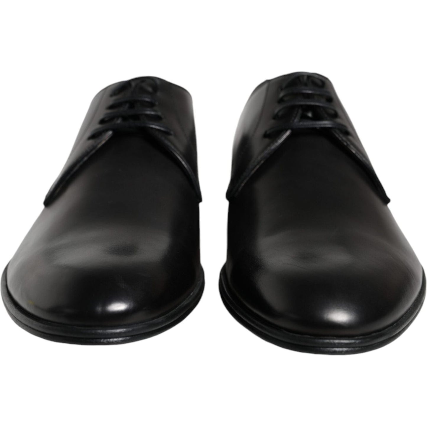 Dolce & Gabbana Black Leather Derby Formal Dress Shoes Dolce & Gabbana