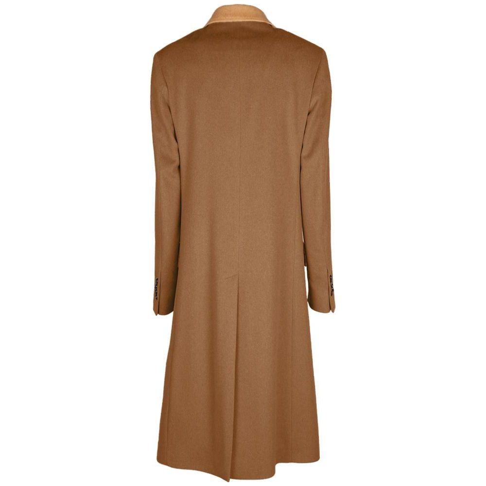 Made in Italy Brown Wool Women Coat Made in Italy