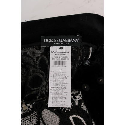 Dolce & Gabbana Floral Macramé Lace Crystal Button Skirt 10% cotton,1728,30% nylon,30% polyester,67345645728,Clothing,Dolce & Gabbana,IT40|S,Material: 30% lurex,Mini - Skirts - Clothing,Multicolor,New with tags,Skirts - Clothing,Skirts - Women - Clothing,