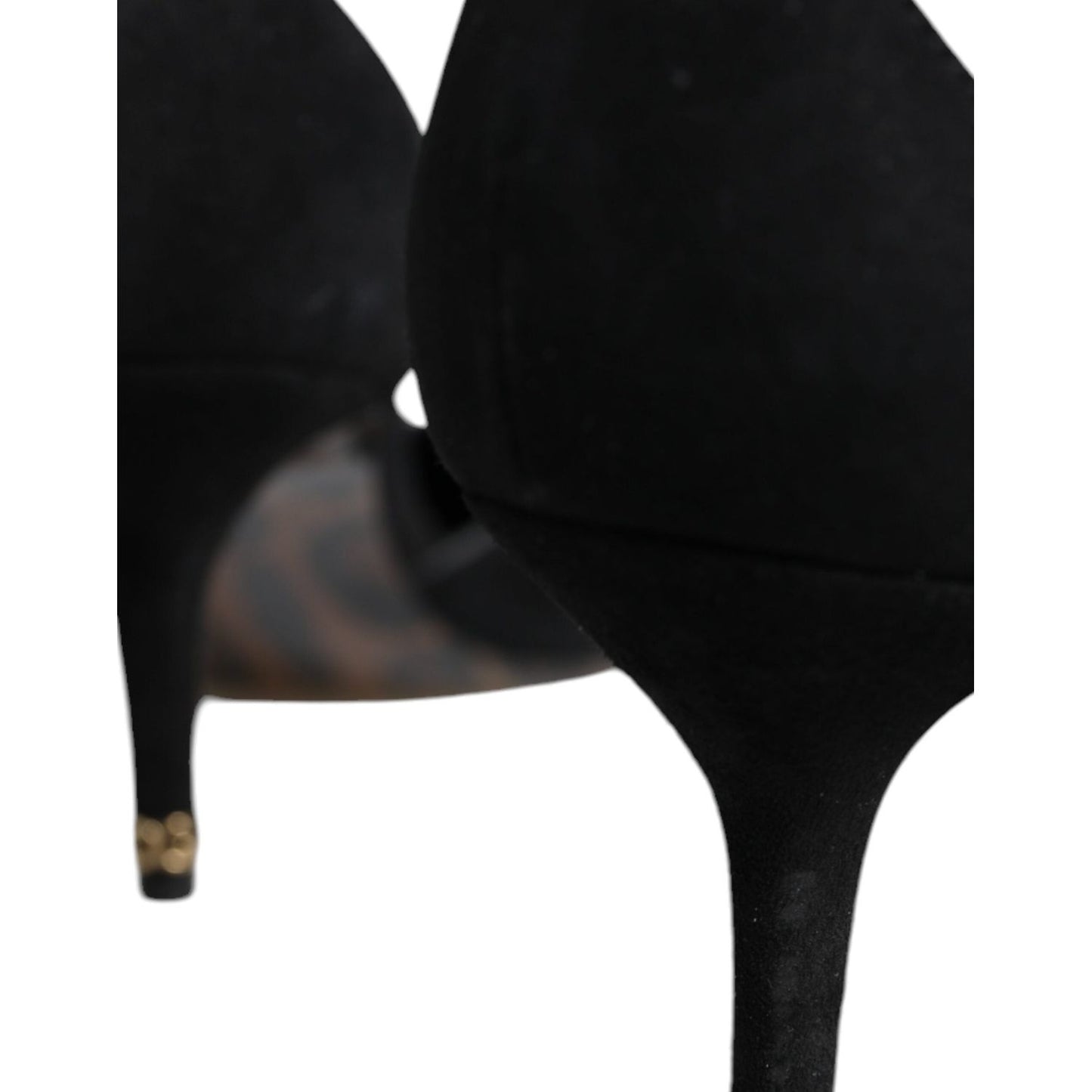 Dolce & Gabbana Black Suede Ankle Strap Heels Pumps Shoes Dolce & Gabbana